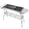 Portable Stainless Steel Charcoal Barbeque Grill