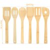 6Pcs Bamboo Wooden Cooking Utensil