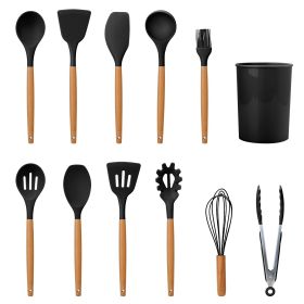 11-Piece Silicone Kitchen Utensil Set - Heat Resistant & Safe