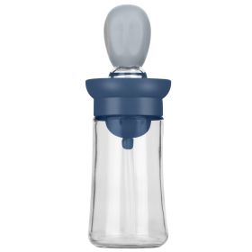 Glass Olive Oil Dispenser with Silicone Brush Dropper