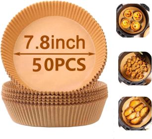50PCS Baking Disposable Air Fryer Parchment Paper 7.8 Inch
