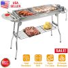 Portable Stainless Steel Charcoal Barbeque Grill