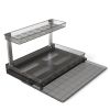 L-Shaped Slide Out Storage Shelves