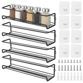 4Pcs Wall Mount Spice Racks