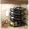 12-Bottle Wine Rack in Dark Espresso Bamboo