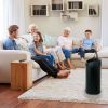 Black 13-Gallon Kitchen Trash Can with Touch-Free Motion Sensor Lid