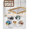 Metal Wood Ceiling Mounted Kitchen Pot Rack