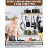 Metal Wood Ceiling Mounted Kitchen Pot Rack