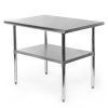 Stainless Steel 3x2ft Kitchen Prep Table