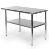 Stainless Steel 4x2ft Heavy Duty Kitchen Work Table