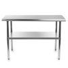 Stainless Steel 4x2ft Heavy Duty Kitchen Work Table