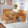 Reversible 3-Piece Corner Dining Nook Set
