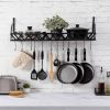Rectangular Wall Mounted Kitchen Pot Rack