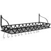 Rectangular Wall Mounted Kitchen Pot Rack