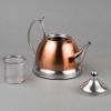 Stainless Steel Teapot in Copper Finish