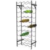 Black Metal 40-Bottle Wine Rack