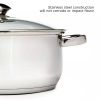Stainless Steel Dutch Oven with Glass Lid