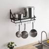 Matte Black Stainless Steel Wall Mounted Pot Rack