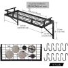 Matte Black Stainless Steel Wall Mounted Pot Rack
