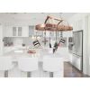 Copper Finish Oval Ceiling Mount Kitchen Pot Rack