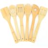 6Pcs Bamboo Wooden Cooking Utensil