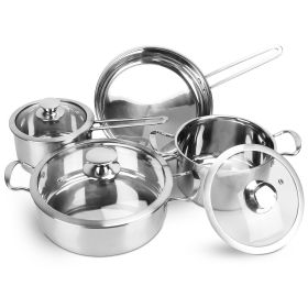 Fast Even Heat Induction Pots Pans Set Dishwasher Safe