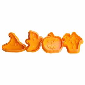 4 Pcs Halloween Cookie Cutters Set