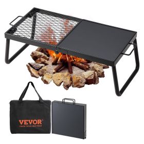 Heavy-Duty Foldable Over Fire Camp Grill - Griddle