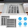 2pcs Silverware Drawer Organizer - Maximize Space & Tidy Drawers