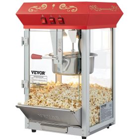 VEVOR 8 Oz Popcorn Maker: Countertop, High Yield, 48 Cups