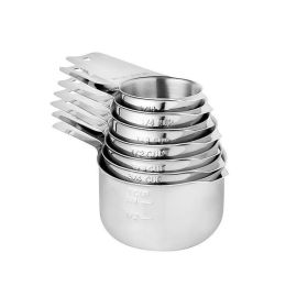 7-Piece Stainless Steel Measuring Cups Set