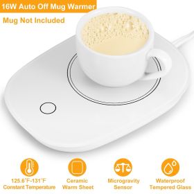 Auto On/Off Coffee Mug Warmer: Keep Drinks Warm at Your Desk