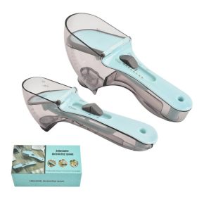 2pcs Adjustable Measuring Cups and Spoons with Magnetic Scoop