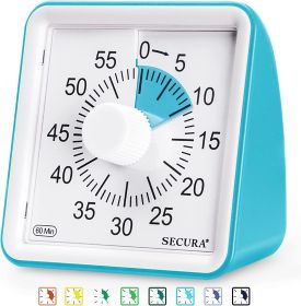 Visual Kitchen Timer: 60-Minute Cooking Countdown (Blue)