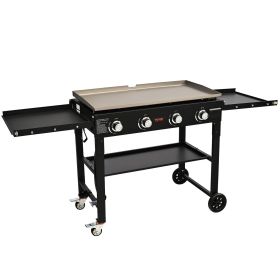 Commercial Gas Flat Top Grill - Multifunctional & Portable for Outdoor Cooking
