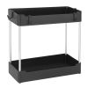Space Saving Under Sink Storage Rack w/ 4 Hooks