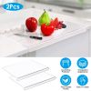 Clear Acrylic Kitchen Cutting Board with Counter Lip