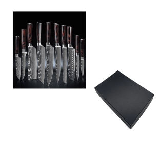 Chef's Knife Sets (Option: Gift box of 10piece set)