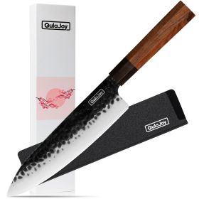 7 Inch Santoku Knife With Octagonal Rosewood Handle (Option: Chef)
