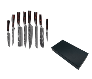 Chef's Knife Sets (Option: Gift box of 8piece set)