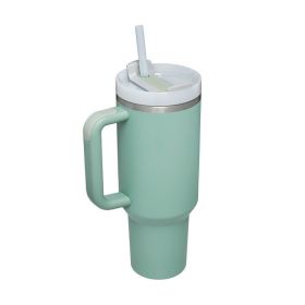 Durable Stainless Steel Tumbler - Hot & Cold with Handle & Straw (Capacity: 1200ml, Color: E)