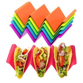 Colorful Taco Holder Stands (1pc or 6pcs) (Color: 6pcs Colorful)