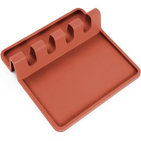 Versatile Silicone Utensil Holder - Multi-Utensil & Easy Clean (Color: Coffee)